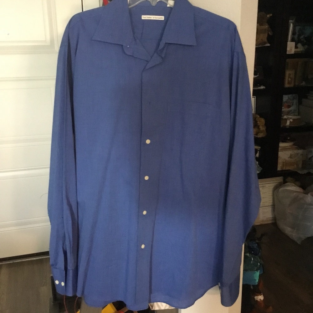 Luciano Visconti Button Shirt Size 17